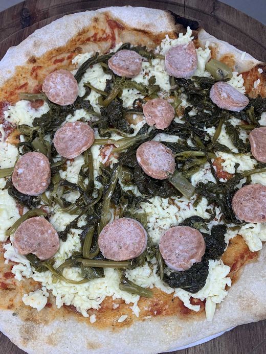 Friarelli(brócolis napolitano) e linguiça vegana